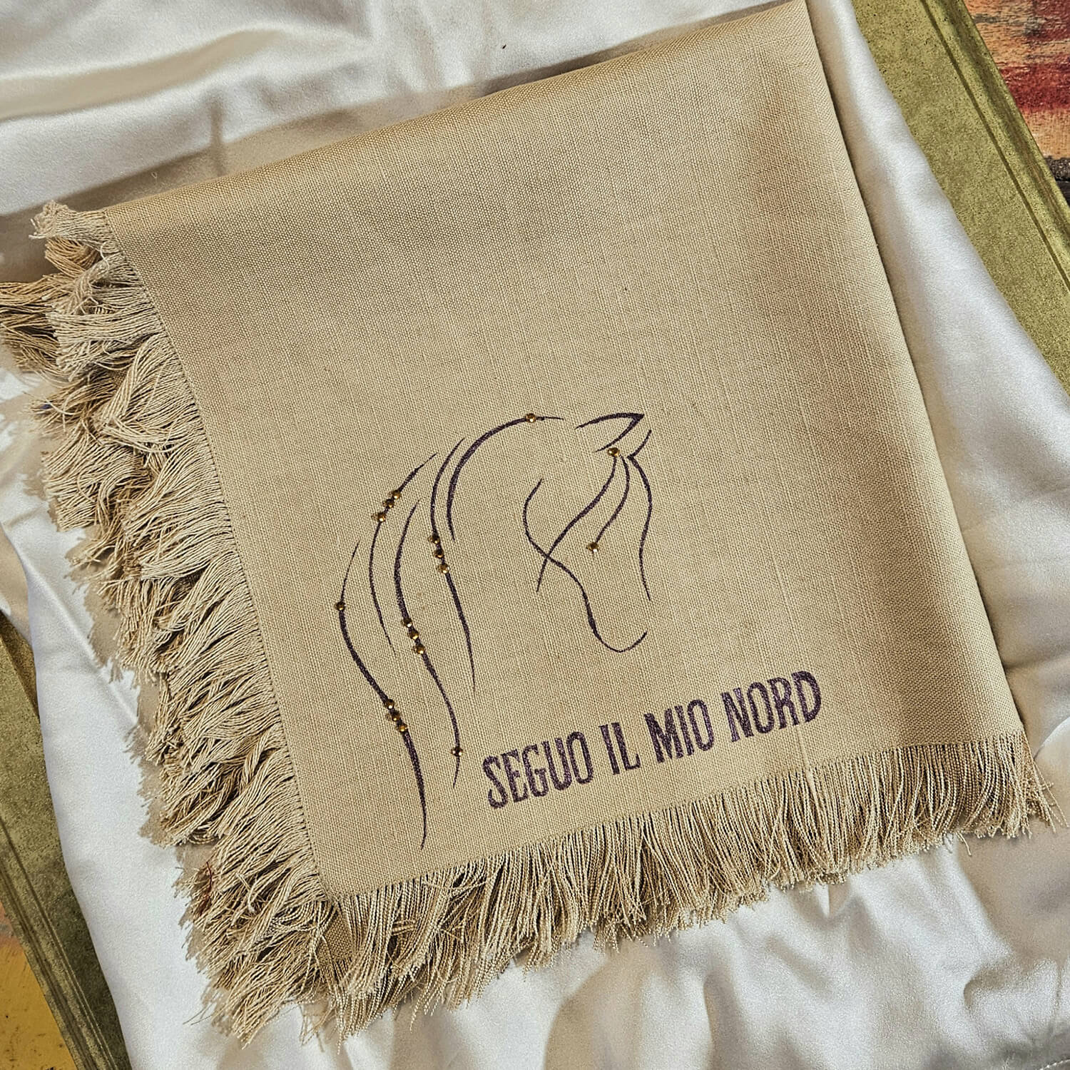 NORTH. I follow my North, Bandana Foulard, 2026.